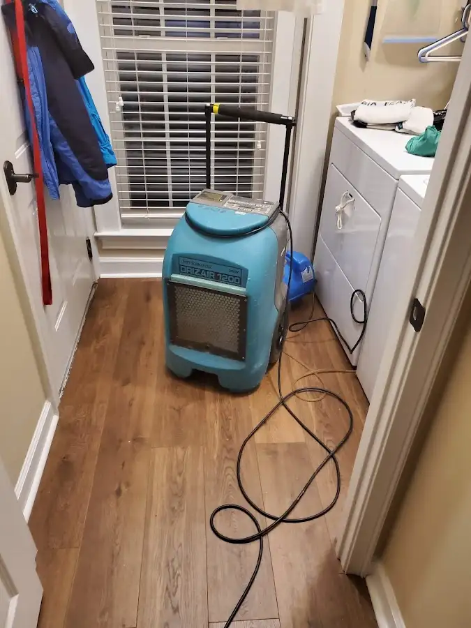Commercial dehumidifier deployed for Flood Damage Cleanup in Pelham